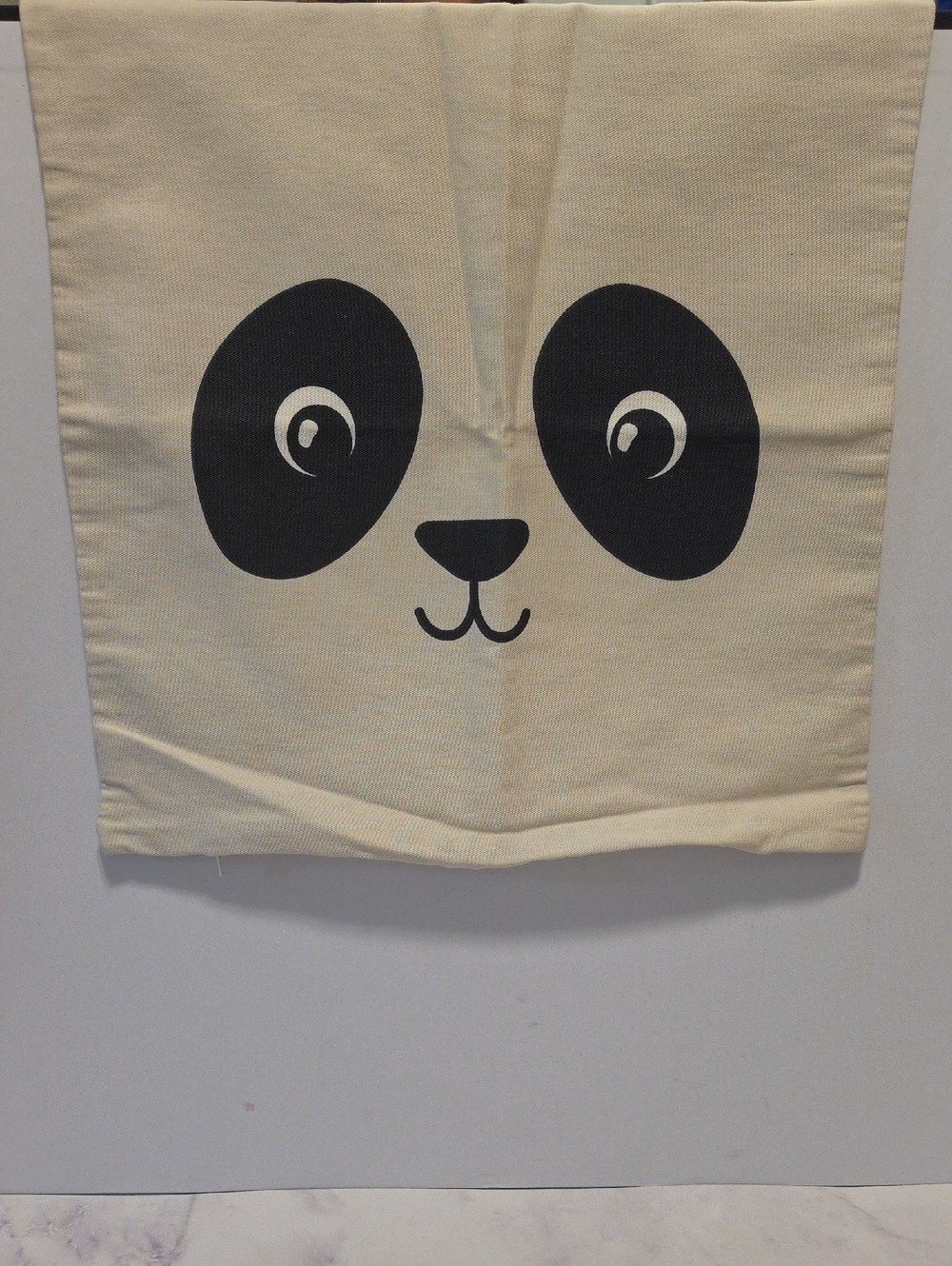 Panda White & Black Set Of 2 Pillow Covers